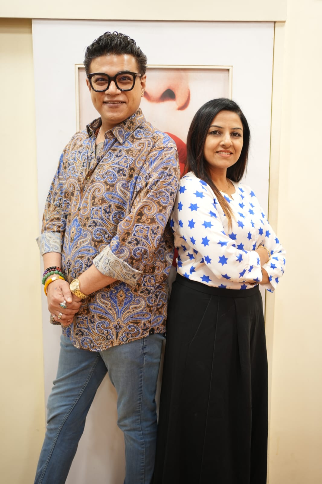 Anju Vinit Solanki with Cherag Sir at the academy